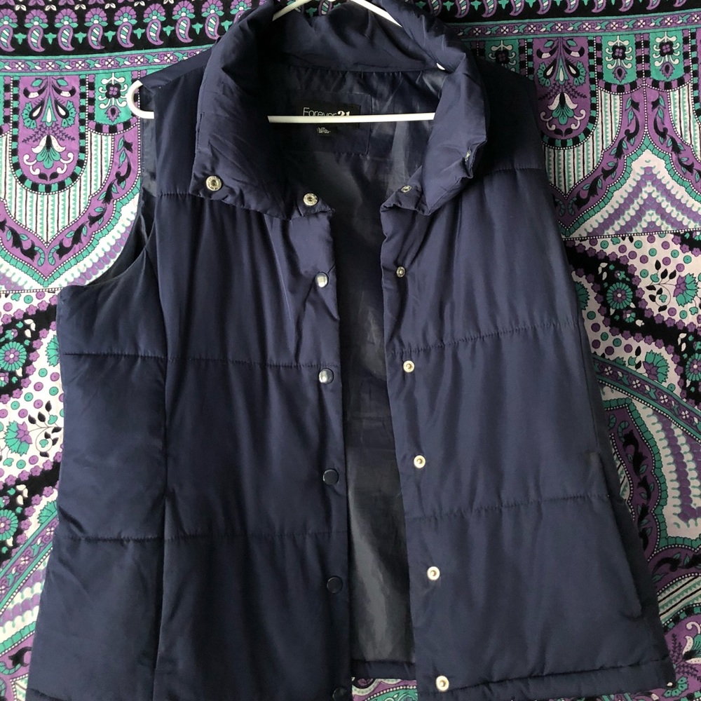 Navy blue vest